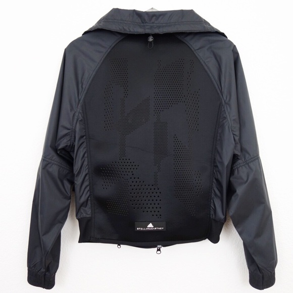 ADIDAS BY STELLA MCCARTNEY size S Black Neoprene Training Jacket - Picture 5 of 6